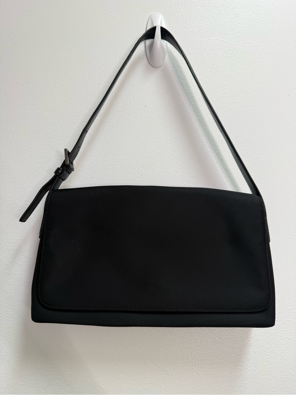 Vintage Coach Mercer 7413 Black Twill Leather Shoulder Bag Y2K